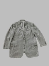 62R Ermengildo Zegna Trofeo 600 Silk  Wool Gray Sport Coat - Suit Jacket Blazer