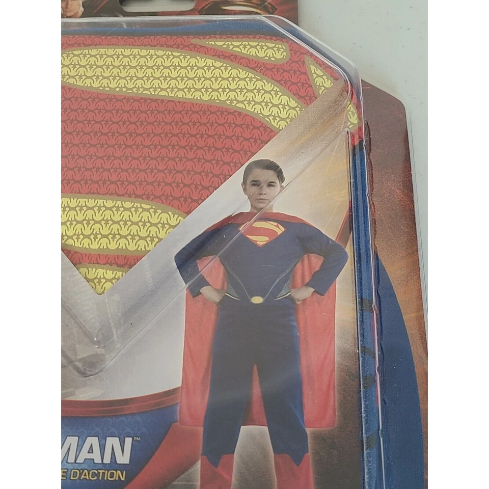 Disfraz de Superman Traje de Acción Kit Hombre de Acero Película Halloween Niño 8-10 Foto 2 de 4