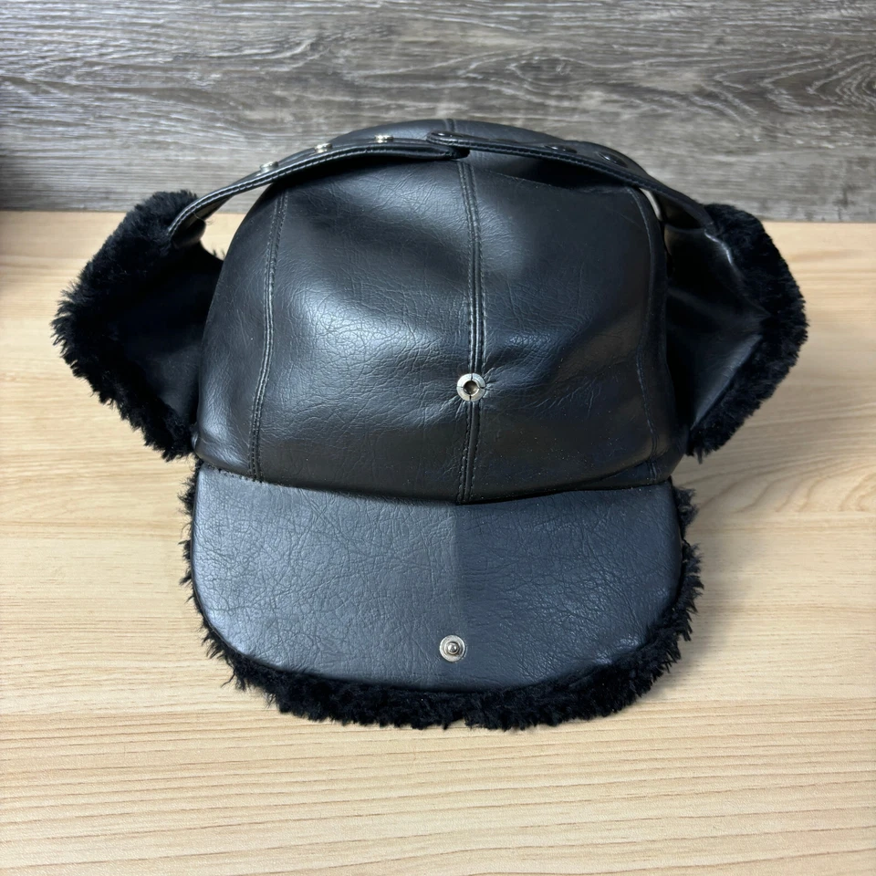 Vintage Warmwear Hat Mens Medium Trooper Black Hunting Du Pont Dacron 60s - Image 2 of 4