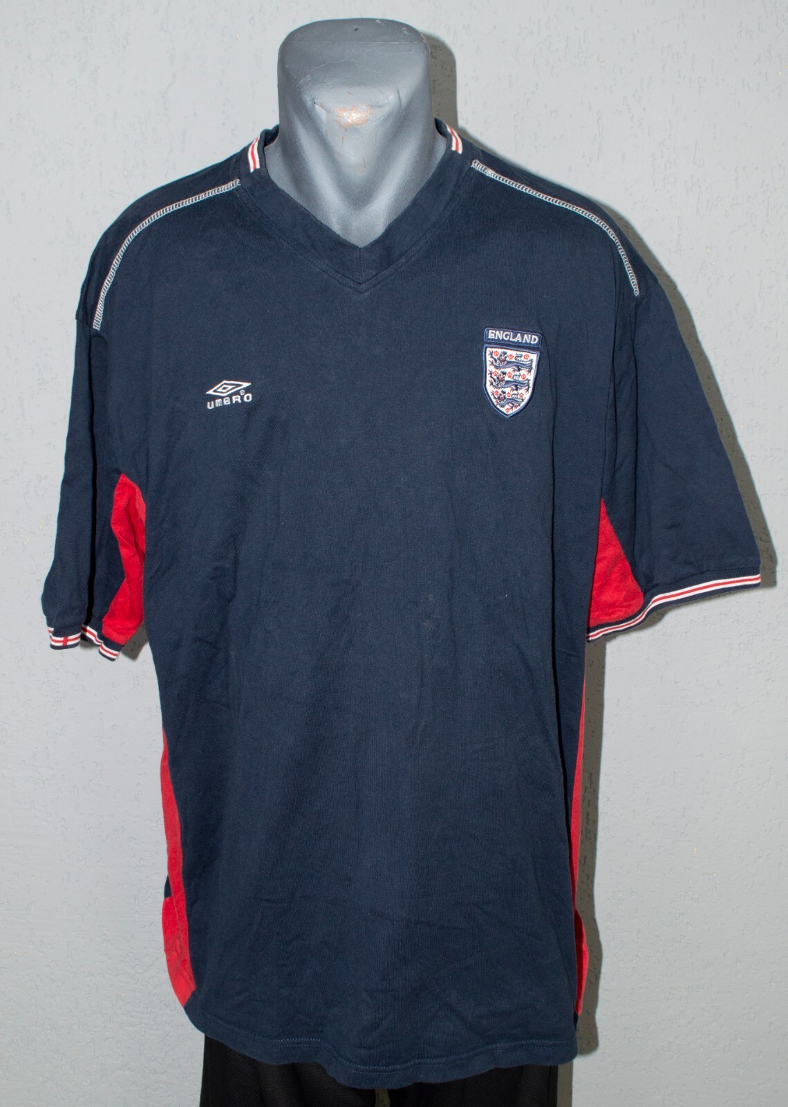 England Jersey 2000 Retro Vintage Soccer Football Mens Away Shirt Size 2XL