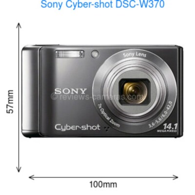 Sony Cyber-shot DSC-W370 Digital Camera 14.1MPCCD Vintage Gray 85