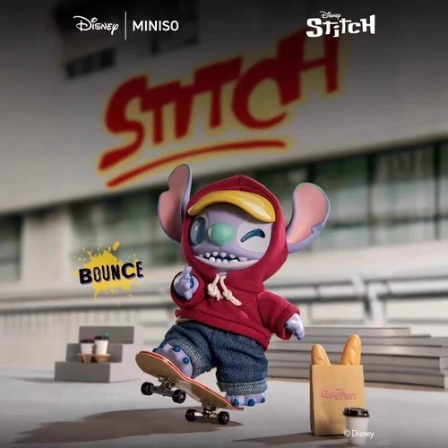 Authentic Miniso Disney Stitch Blind Box GenZ Street Vinyl Plush Doll Pendant - Picture 11 of 25