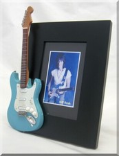 JEFF BECK Miniature Guitar Frame Collectible blue