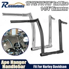 10" 12" 14" 16" Meathook Ape Hanger Handlebar For Harley Sportster Dyna Softail