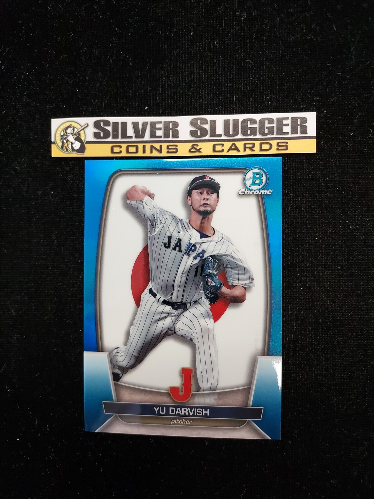 2023 Yu Darvish Bowman Chrome World Baseball Classic Blue Refractor /75 #WBC-44