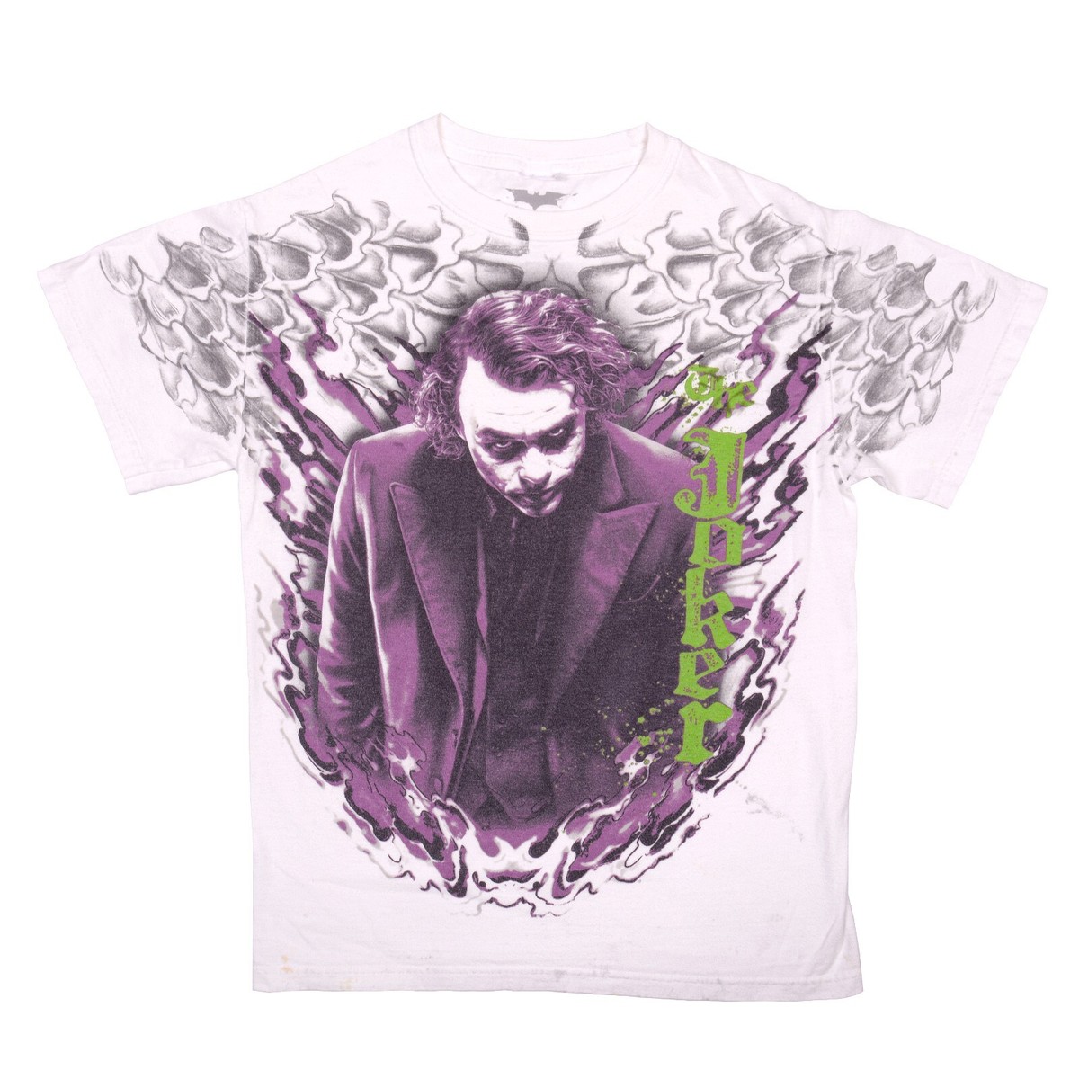 Vintage 2008 The Dark Knight Heath Ledger Joker T-Shirt Unisex 