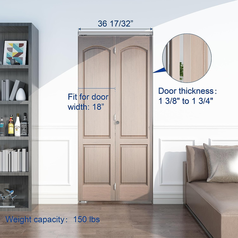 36“ Bifold Door Hardware, Folding Door Hardware Sliding Barn Door