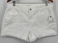 Old Navy Women Shorts Size 12 Large Stretch Flat Front Summer Denim Jenas New