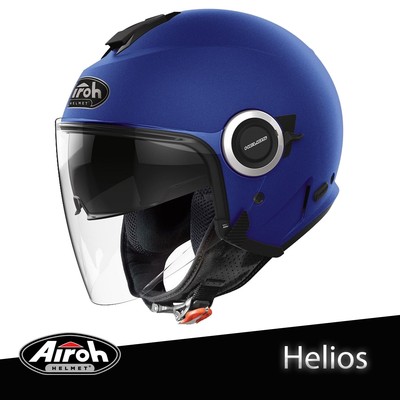 CASCO JET DOPPIA VISIERA PER MOTO SCOOTER VESPA AIROH HELIOS BLU OPACO T-MAX  | eBay