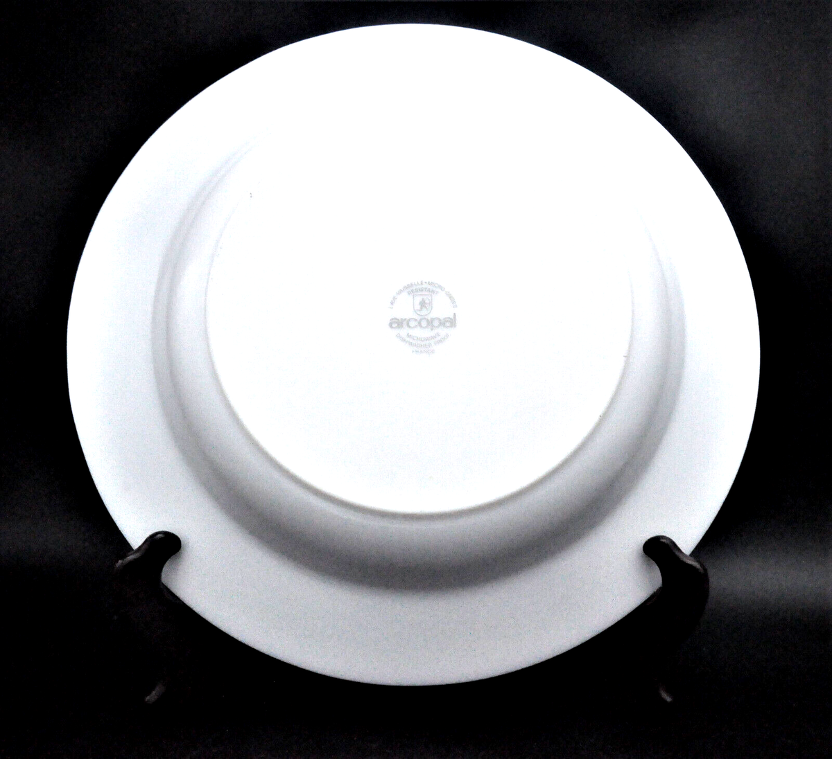 Plat De Service Ancien Arcopal – Collection Vaisselle Vintage 70, Blanc Verre, Quelques Rayures
