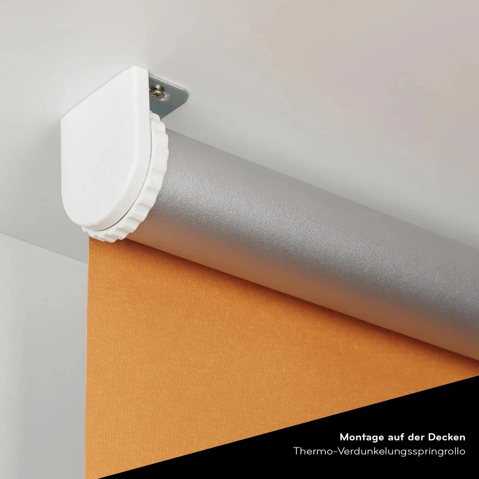 Springrollo Standard-Rollo Thermo Verdunkelungsrollo Mittelzugrollo Zugrollo - Bild 4 von 4