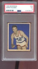 1948 Bowman #54 John Bud Palmer ROOKIE RC PSA 5 Graded Basketball Card New York