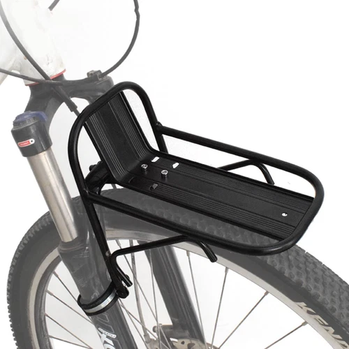Fahrrad Mini Frontgepäckträger Alulegierung Frontablage schwarz Fahrrad Lastenständer - Bild 6 von 12