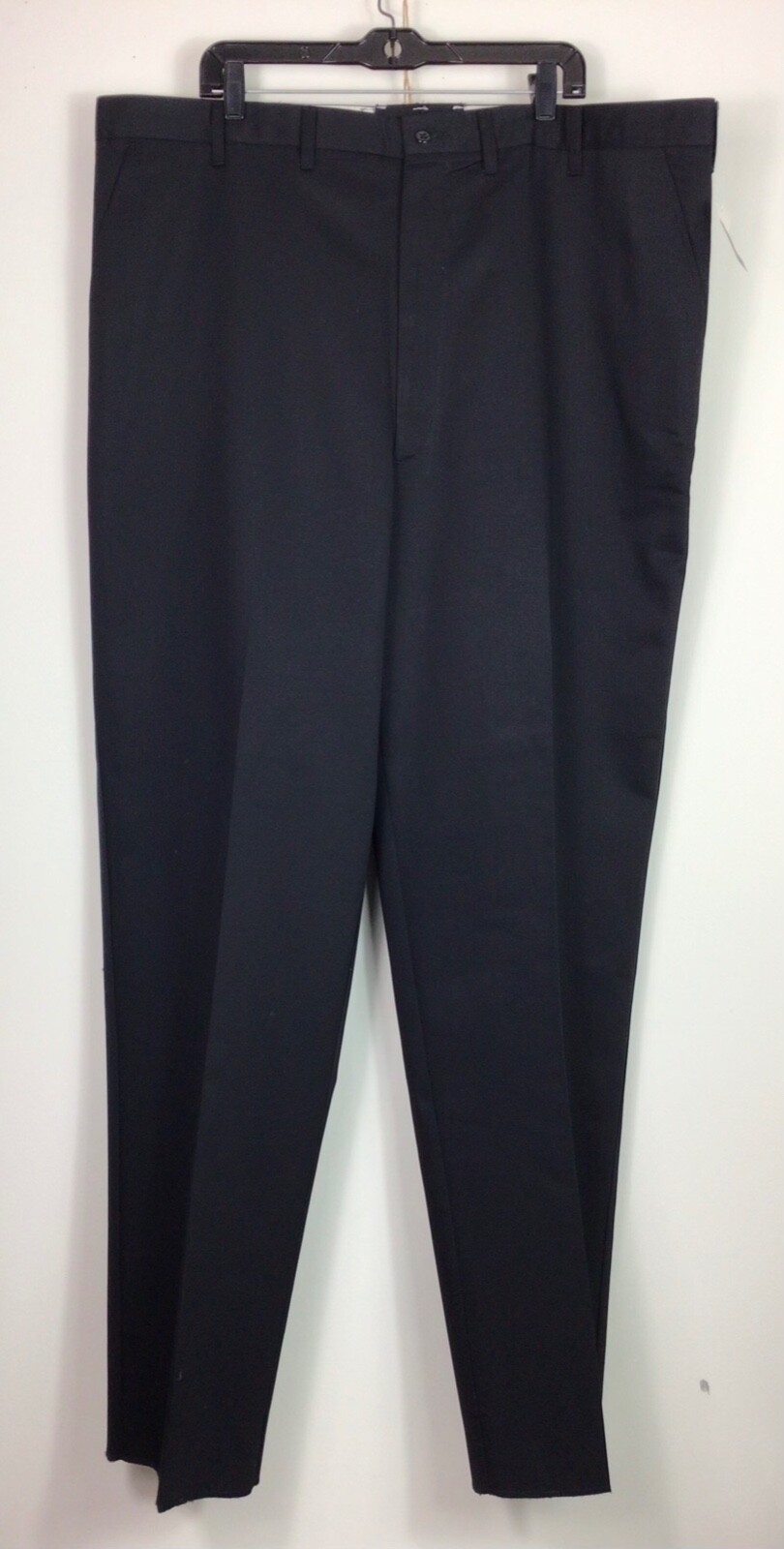 Uniform Pants Men’s Size 44 x 37U Black Dress Work Pants Flat Front