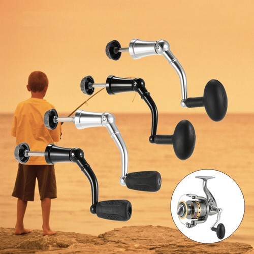 Universal aluminum alloy foldable spinning reel handle plastic power