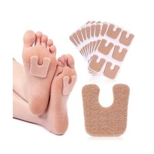 60pcs U-Shaped Felt Callus Pads, Metatarsal Pads Self-Stick Cushions Protect ...