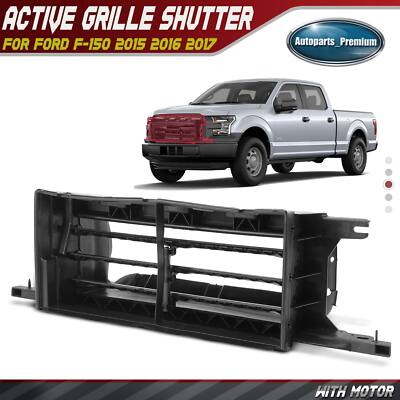 Front Lower Radiator Active Grille Shutter Assembly w/Motor for Ford F-150 15-17