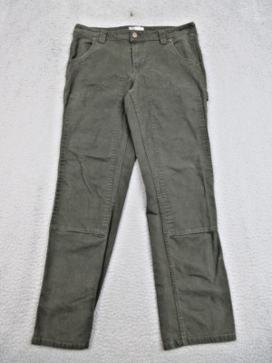 Dickies Pants Women 34x31 Olive Green Carpenter Utility Workwear Streetwear