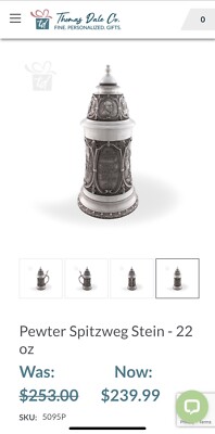 Pewter Spitzweg Stein - 22 oz