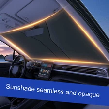 142*80cm Car Sun Shade Cover Windshield Sunshade Sun UV Block Protector Titanium