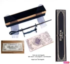 Baguette Wand Fleur Delacour Metal/Resin + Box + 2 Cards + Stand