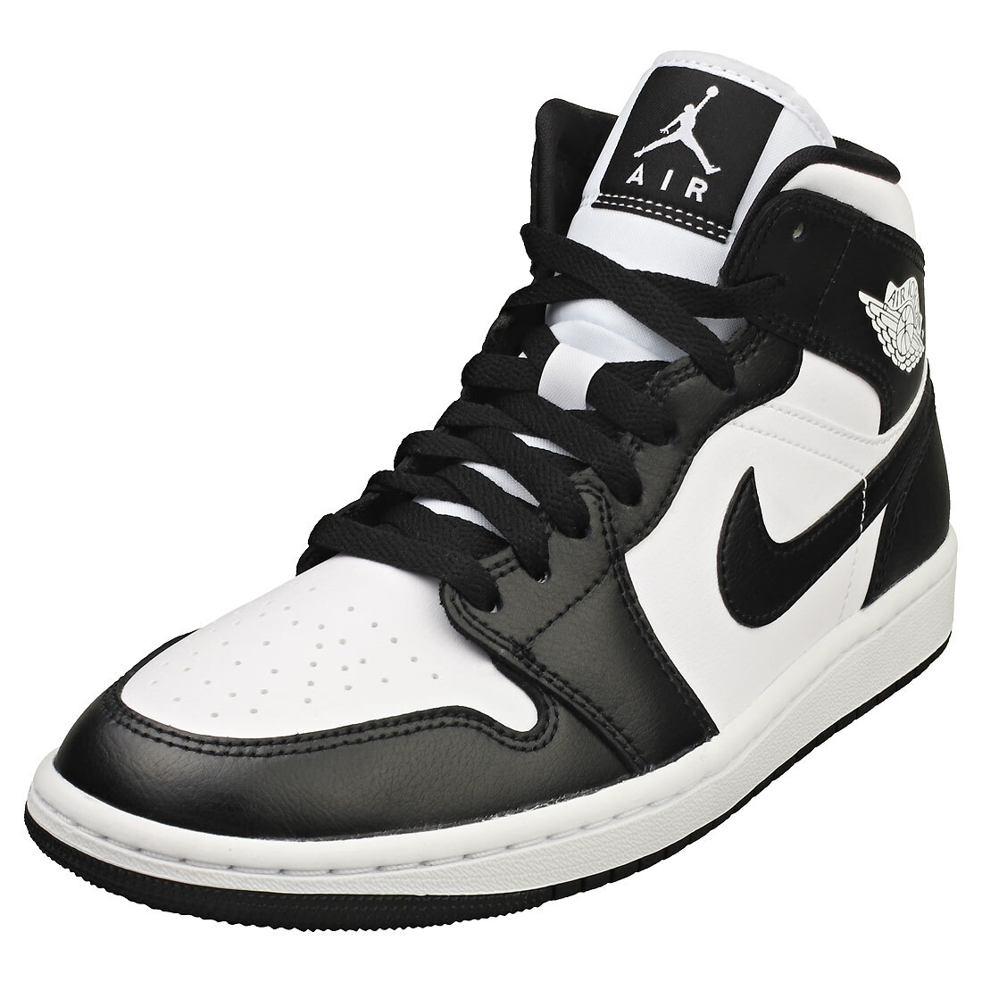 Nike Air Jordan Mid Womens White Black Fashion Sneakers