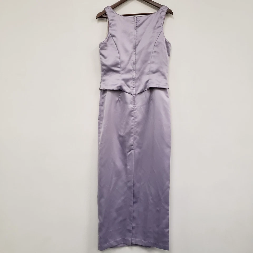 Jessica McClintock 女式亮片正式仙女长裙 12 码紫色活动 — 第 3/4 张图片