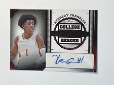 2024 Leaf Metal Sports Heroes #CH-KC1 Kennedy Chandler Acetate Red AU,/15