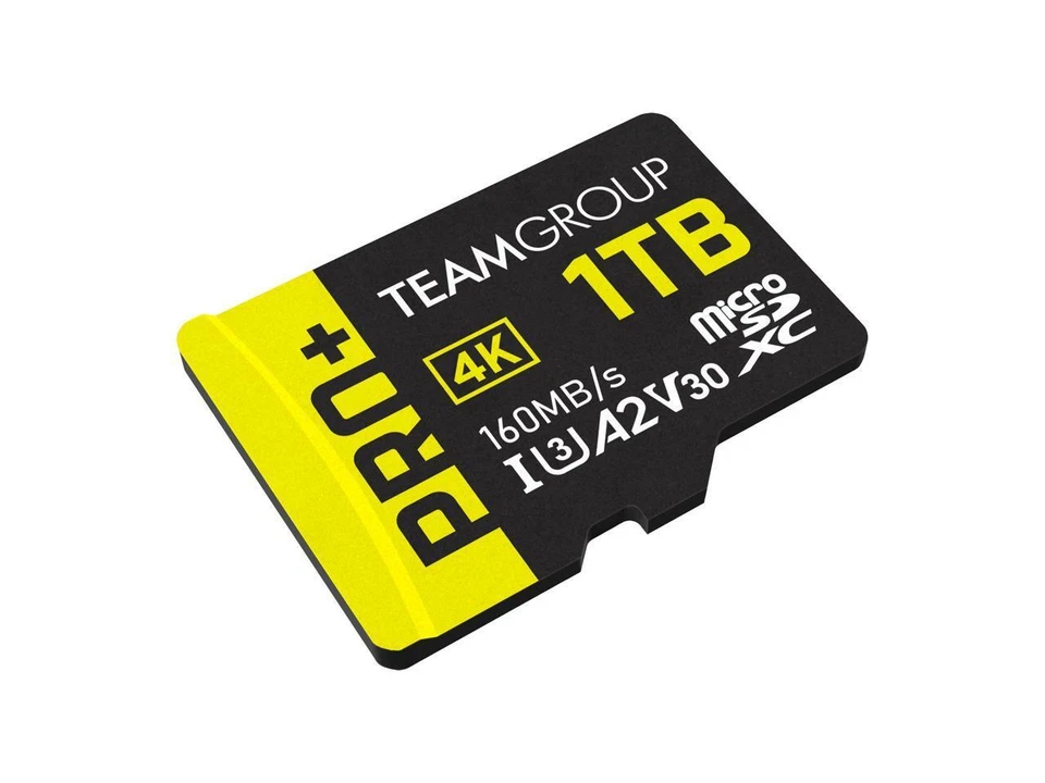 Team 1TB Pro+ microSDHC UHS-I/U3 Class 10 Memory Card with Adapter, compatible w - Image 2 of 4
