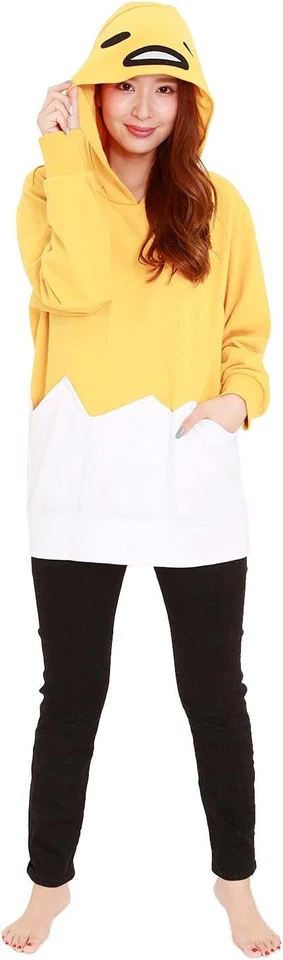 SAZAC Sanrio Gudetama Kigurumi Sudadera con Capucha Adulto Unisex Talla M-L Japón Envío Gratis Foto 3 de 4
