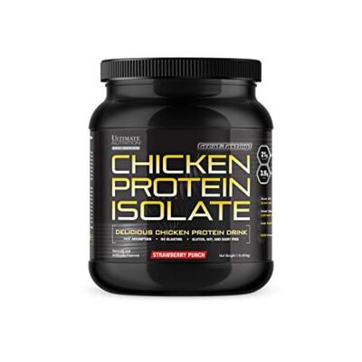 Chicken Protein Isolate  21g Protein Per Scoop (Strawberry Punch, 14 Servings)
