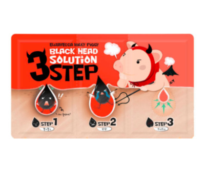 Elizavecca Milky Piggy Black Head 3 Step Solution x 5pcs US Seller