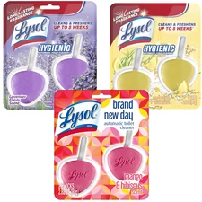 Lysol Automatic Toilet Bowl Cleaner Lavender Mango Hibiscus Lemon Breeze 3 Pkgs