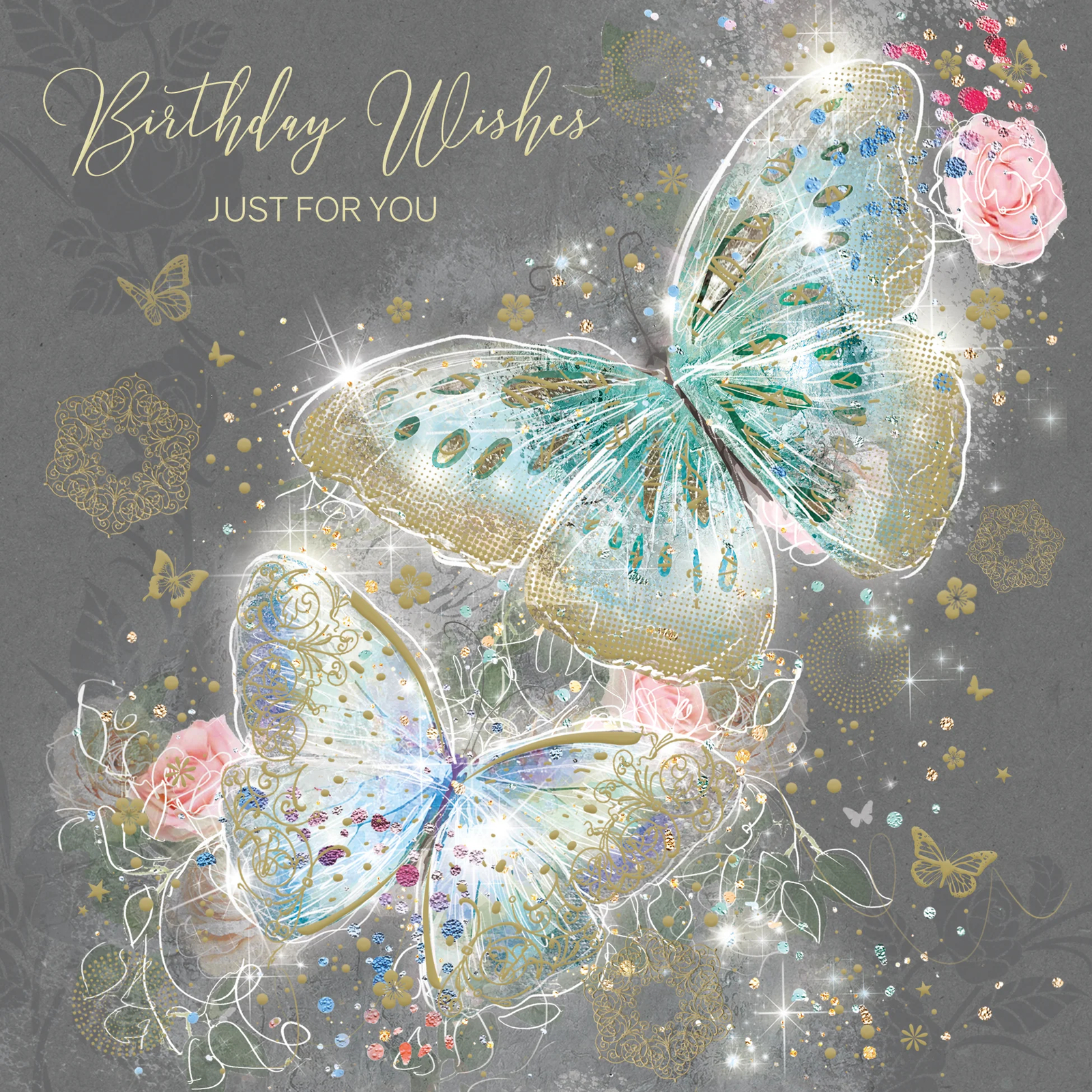 Birthday Card - Female - Foil Finish - Cherry Orchard 6.2"" x 6.2""