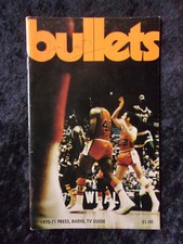 Vintrage 1970-71 Baltimore Bullets NBA Basketball Press Radio TV & Media 751