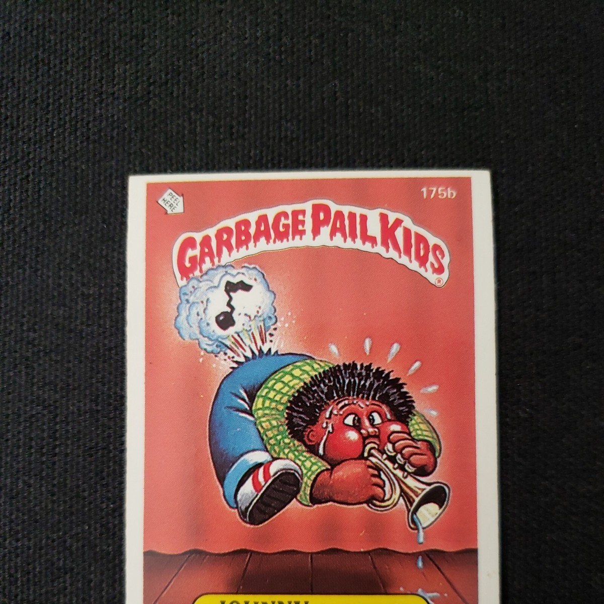 JOHNNY ONE NOTE 175b UK MINI Garbage Pail Kids 1986 Topps Series 5