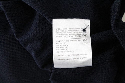 Suitsupply Herren 35/36/13 1/2/14 Extra Slim Marineblau Polo - Bild 7 von 12