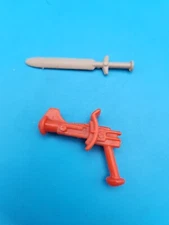 Vintage 1980s Mattel He-Man MOTU Sword blaster gun Accessories Gray Weapons 