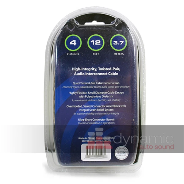 JL AUDIO XD-CLRAIC4-12 Car Amplifier RCA Cable 4-Channel 12.ft. Amp Wire New - Image 2 of 2