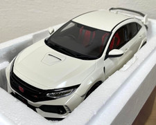 Kyosho Samurai 1/18 Honda Civic Type R White Diecast Model Used No Opening