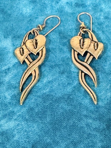 Laurel Burch Anthurium Flower Earrings