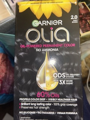 Garnier Olia 2.0 Soft Black Oil Powered Permanent Hair Color