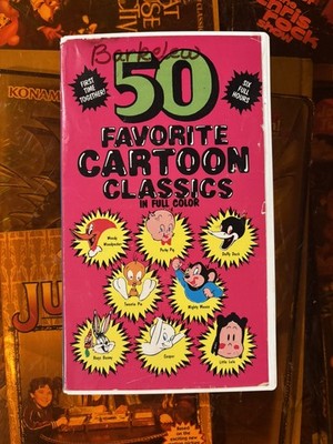 50 Cartoon Classics VHS 6 Hours Bugs Bunny Daffy Duck Mighty Mouse Tweetie Bird