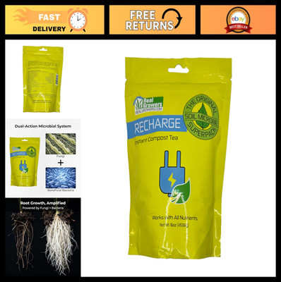 16oz Mycorrhizae & Soil Microbes Instant Compost Tea for Root Growth & Nutrient