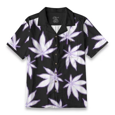 Floral Botanical Leaf Hawaiian Shirt Men Women Aloha