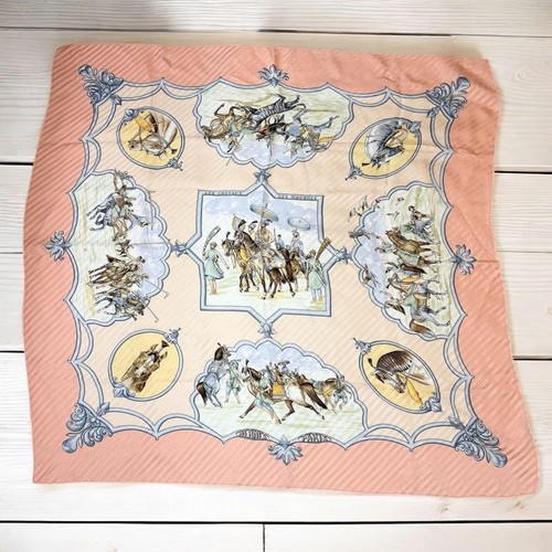 Hermes Carre 90 LES CHEVAUX DES MOGHOLS Very good