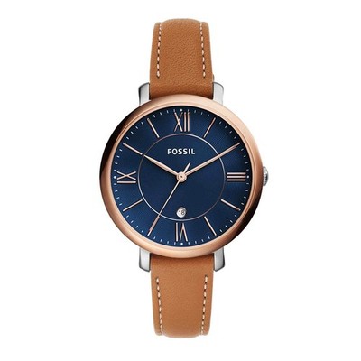 Fossil Damenuhr Jacqueline, Quarzwerk, 36mm 2T Silber/Rose Stainle