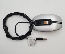 Cherry MC 4900 Finger Tip ID Mouse Biometric USB Wired Optical Silver 1.8m EUC