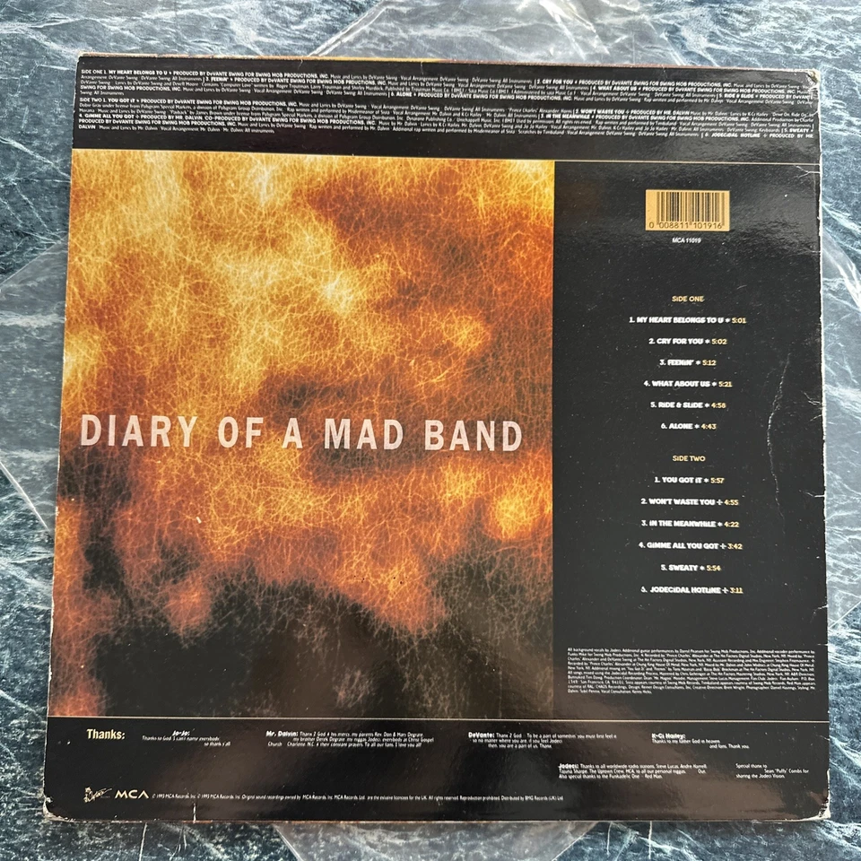 Jodeci - Diary Of A Mad Band 12” Vinyl Record EX Foto 2 de 4