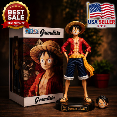 28CM One Piece Luffy Face Changing Anime Figure PVC Model Toy Brand New Gift